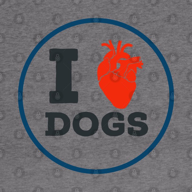 I Heart Dogs (black) by EMP